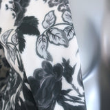 Stella McCartney Frazier Floral Print Blazer Black/White Size 42