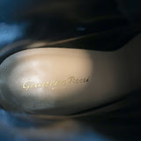 Gianvito Rossi Croft Side-Zip Combat Boots Black Suede Size 39 Lace-Up Booties