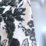 Stella McCartney Frazier Floral Print Blazer Black/White Size 42