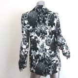 Stella McCartney Frazier Floral Print Blazer Black/White Size 42