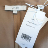 Vince Sleeveless Draped Wrap Dress Gold Satin Size Small NEW