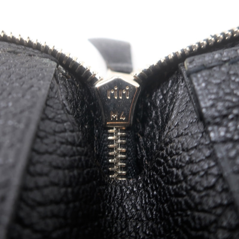 Hermes 2008 Azap GM Combined Wallet Black Epsom Leather Palladium Hardware