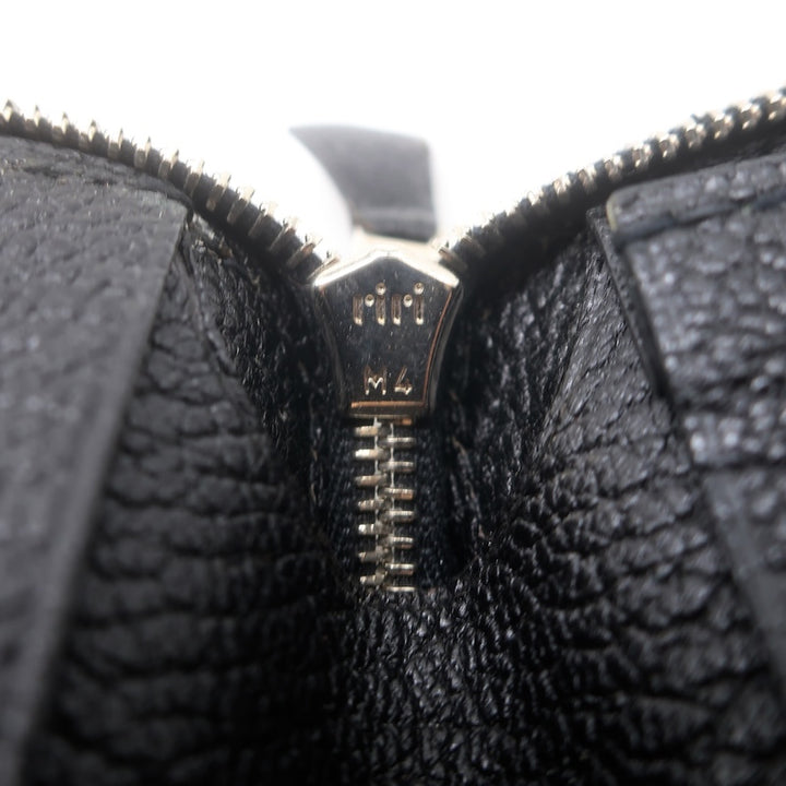 Hermes 2008 Azap GM Combined Wallet Black Epsom Leather Palladium Hardware