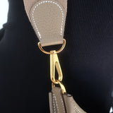 Hermes Evelyne III 29 PM Bag Etoupe Taurillon Clemence Leather Gold Hardware NEW