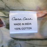 Cara Cara Harbour Island Tiered Midi Dress Yellow Floral Print Cotton Size Small