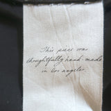 Authentic Raquel Allegra ribbon-placket midi dress, black liquid satin, size 2, new with tags