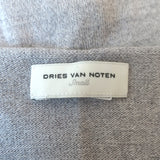 Dries Van Noten Sequin-Front Cardigan Heather Gray Wool-Cotton Size Small