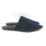 Jenni Kayne Pointed Toe Mules Navy Suede Size 40