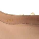 Valentino Rockstud Cheetah Print Calf Hair Pumps Gold Metallic Leather Size 37.5