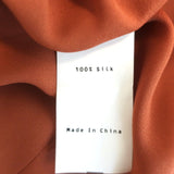 L'Agence Serita Maxi Slip Dress Auburn Silk Size 2 NEW