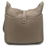Hermes Evelyne III 29 PM Bag Etoupe Taurillon Clemence Leather Gold Hardware NEW