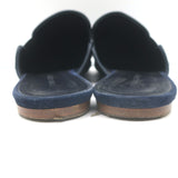 Jenni Kayne Pointed Toe Mules Navy Suede Size 40