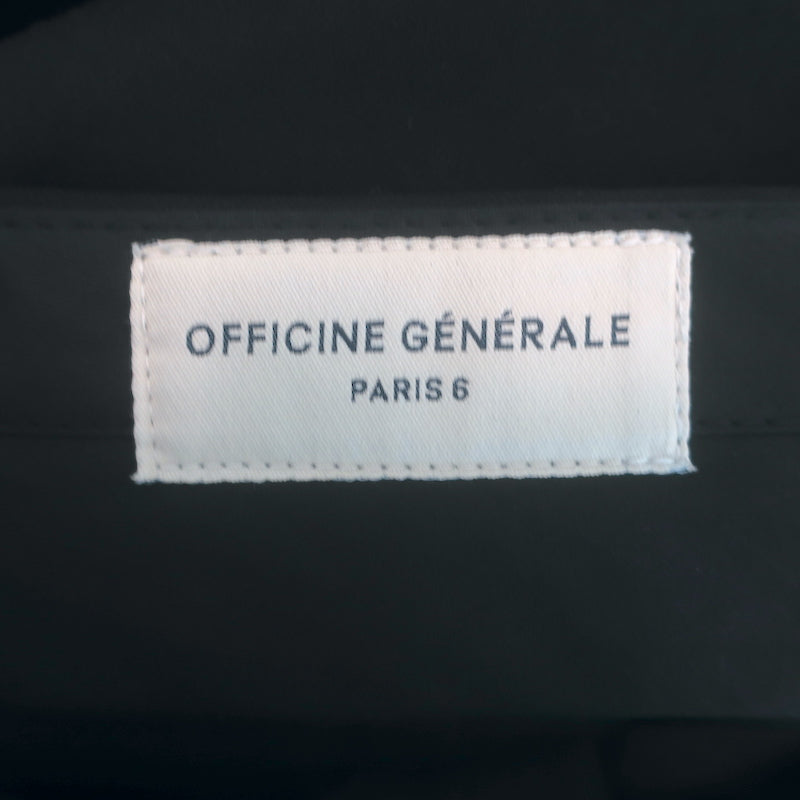 Officine Generale Roxane straight-leg wool trousers in black, authentic pre-owned, gently worn size 40