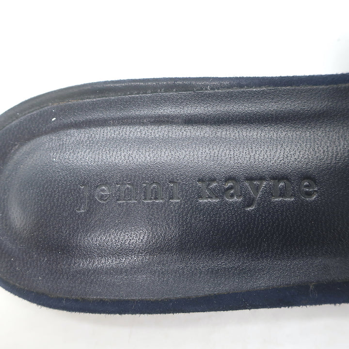 Jenni Kayne Pointed Toe Mules Navy Suede Size 40