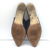 Jenni Kayne Pointed Toe Mules Navy Suede Size 40