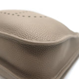Hermes Evelyne III 29 PM Bag Etoupe Taurillon Clemence Leather Gold Hardware NEW