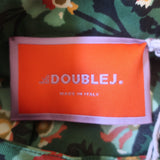 La DoubleJ Foulard Shirt Green Printed Silk Twill Size Small Oversize Blouse