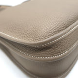Hermes Evelyne III 29 PM Bag Etoupe Taurillon Clemence Leather Gold Hardware NEW