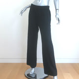White + Warren cashmere wide-leg pants in black, authentic pre-owned luxury piece, size M