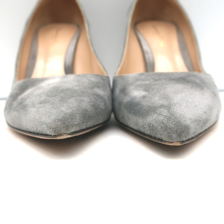 Gianvito Rossi Gianvito 85 Pumps Gray Suede Size 39.5 Pointed Toe Heels