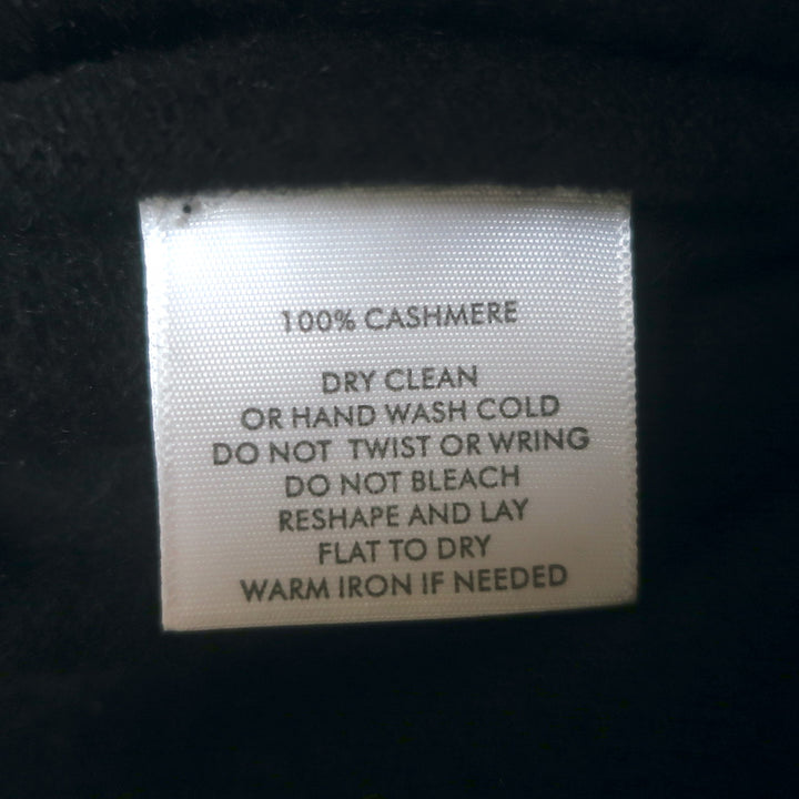 White + Warren cashmere wide-leg pants in black, authentic and gently pre-owned with luxe soft finish, size M