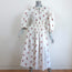 Ciao Lucia Puff Sleeve Midi Dress Georgina White Floral Print Cotton Size Medium