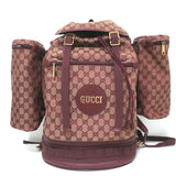 Gucci Alpina Trekking Backpack Burgundy GG Monogram Canvas