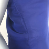 Oscar de la Renta Strapless Dress with Shawl Navy Silk Taffeta Size 10