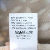 Alaia Zig Zag Trim Dress Ivory Wool-Blend Embossed Jacquard Knit Size 40