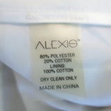 Alexis Olya Striped Embroidered Mini Dress Blue/White Size Small