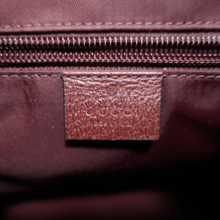 Gucci Alpina Trekking Backpack Burgundy GG Monogram Canvas