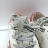 Golden Goose Superstar Low Top Sneakers White Leather & Pink Patent Size 38