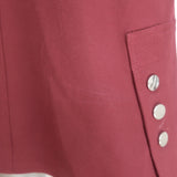 Derek Lam 10 Crosby Sleeveless Utility Mini Dress Burgundy Stretch Cotton Size 6