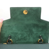 Celine Nano Belt Bag Forest Green Grained Calfskin Leather Crossbody NEW