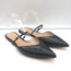 Gianvito Rossi Mules Black Leather Size 39 Pointed Toe Flats