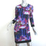 Roberto Cavalli Mini Dress Floral Print Stretch Jersey Size 44