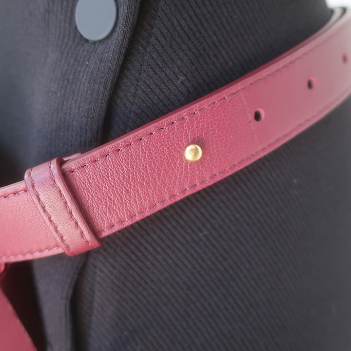 Bottega Veneta Cassette Belt Bag Bordeaux Maxi Intrecciato Leather