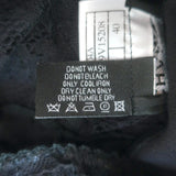 Vintage Chanel 04A Lace Rosette Turtleneck Top Black Size 40 Puff Sleeve Blouse