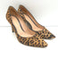 Gianvito Rossi 85 Leopard Print Calf Hair Pumps Size 39 Pointed Toe Heels