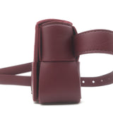 Bottega Veneta Cassette Belt Bag Bordeaux Maxi Intrecciato Leather