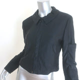 Vintage Chanel Identification 00T Quilted Nylon Zip-Up Jacket Black Size 40