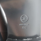 Chanel Cap Toe CC Short Riding Boots Dark Brown Leather Size 40 C NEW