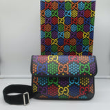 Gucci Psychedelic GG Coated Canvas Belt Bag Black/Multi Small Crossbody