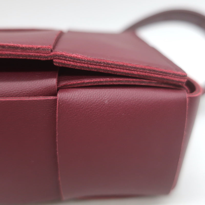 Bottega Veneta Cassette Belt Bag Bordeaux Maxi Intrecciato Leather