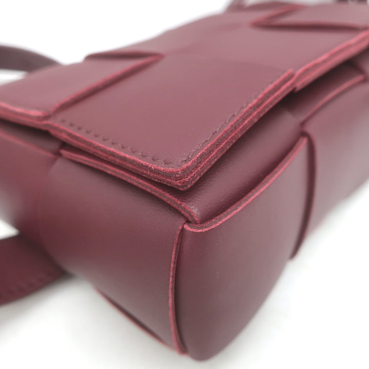 Bottega Veneta Cassette Belt Bag Bordeaux Maxi Intrecciato Leather