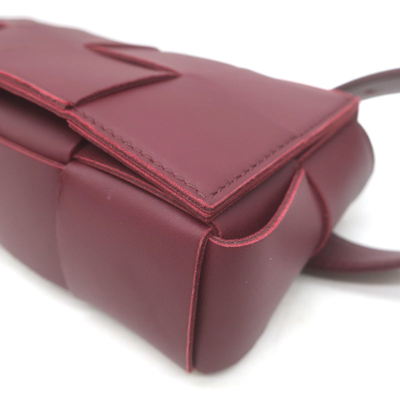 Bottega Veneta Cassette Belt Bag Bordeaux Maxi Intrecciato Leather