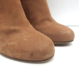 Maison Martin Margiela Lucite-Wedge Ankle Boots Camel Suede Size 37.5