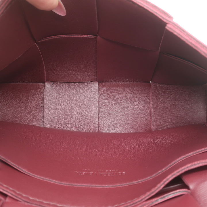 Bottega Veneta Cassette Belt Bag Bordeaux Maxi Intrecciato Leather