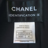 Vintage Chanel Identification 00T Quilted Nylon Zip-Up Jacket Black Size 40