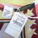 Emilio Pucci Small Square Scarf Multicolor Printed Cotton NEW 16"